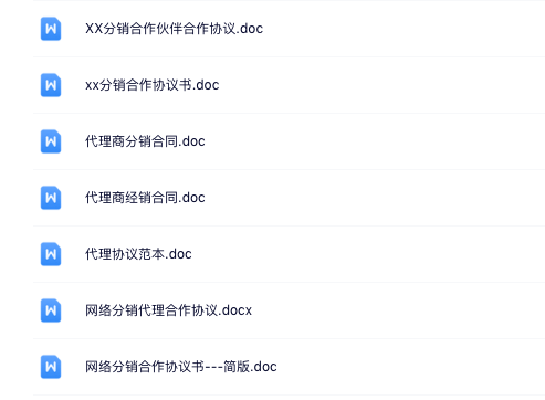 【合同模板】分销合作协议合集